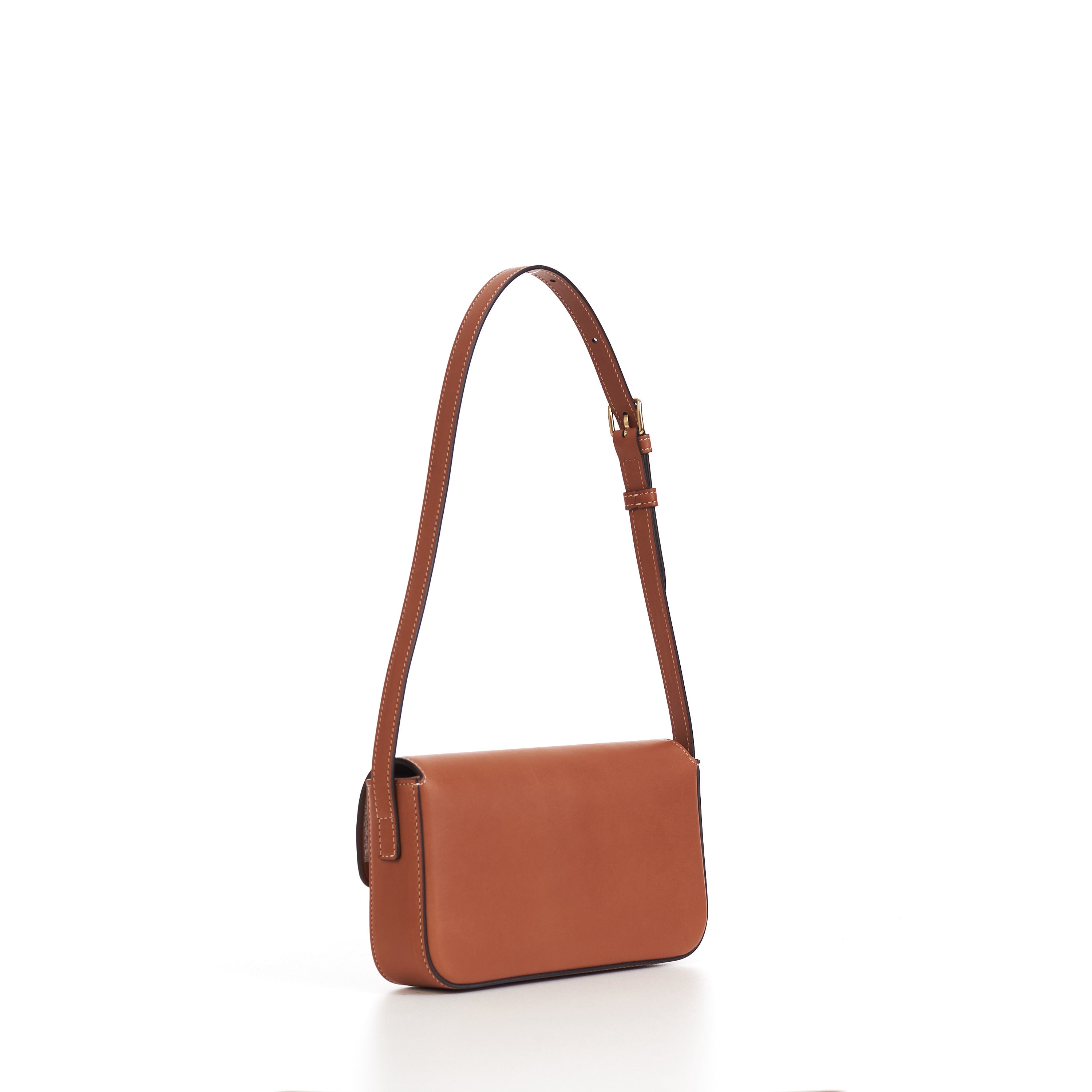 Triomphe Shoulder Bag In Tan Brown Natural Calfskin CHIIIQ